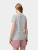 T-shirt regular gładki damski 4F 4FMM00TTSHF732-27M