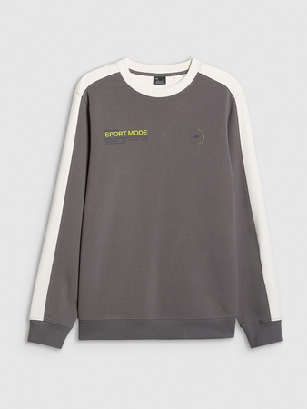 Bluza dresowa nierozpinana bez kaptura męska 4F 4FRAW25TSWSM2457-23S