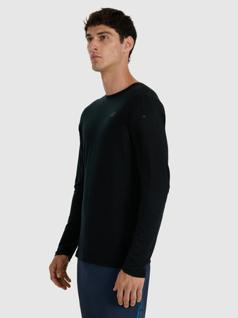 Longsleeve trekkingowy szybkoschnący z wełną merino męski 4F 4FWAW25TFLOM430-20S