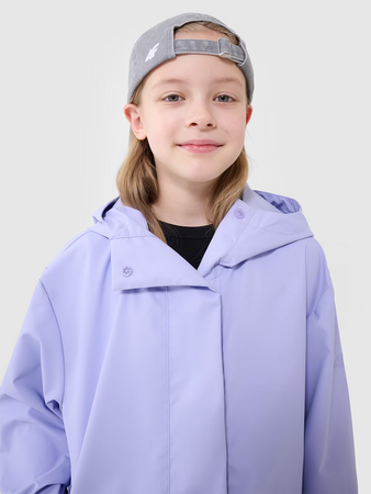 Kurtka przejściowa przeciwdeszczowa z gumową powłoką dziecięca 4F 4FJWSS25TJACU213-52S