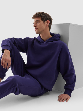 Bluza dresowa nierozpinana z kapturem uniseks 4F 4FWAW24TSWSU1314-30S