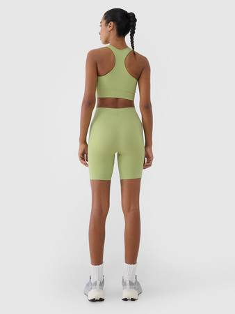 Biustonosz treningowy bezszwowy z niskim wsparciem damski 4F 4FRSS25USBAF154-42S