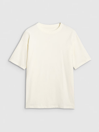 T-shirt oversize gładki damski 4F 4FRSS25TTSHF2694-11S