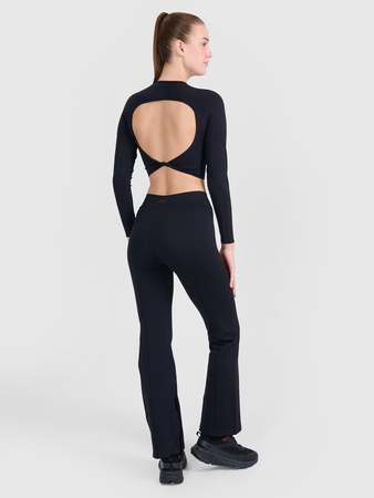 Spodnie treningowe bezszwowe z rozszerzanymi nogawkami damskie 4F 4FRSS25TFTRF1031-20S