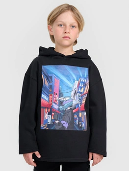 Bluza dresowa nierozpinana z kapturem chłopięca 4F 4FJRAW25TSWSM2345-20S