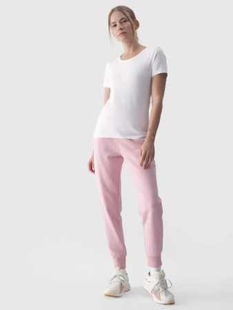 T-shirt slim gładki damski 4F