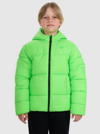 Kurtka puchowa z wypełnieniem syntetycznym chłopięca 4F 4FJRAW25TDJAM0809-45N