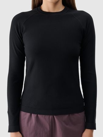 Longsleeve gładki bezszwowy damski 4F 4FRSS24TLONF399-20S