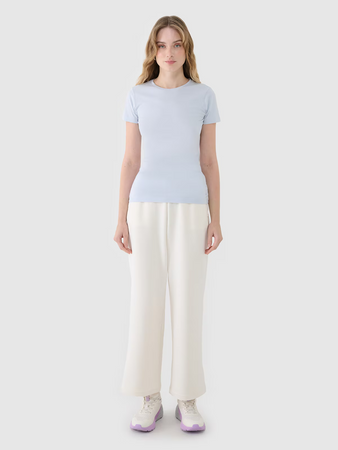 T-shirt damski slim z modalem 4F 4FWSS25TTSHF1995-34S