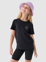 T-shirt z nadrukiem dziewczęcy 4F Junior 4FJRAW24TTSHF2276-20S