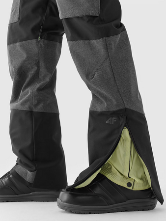 Spodnie snowboardowe z szelkami membrana 10000 męskie 4F 4FWAW24TFTRM627-20S