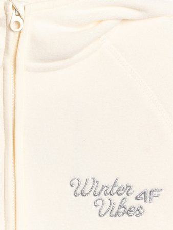 Polar loose z kapturem dziewczęcy 4F 4FJRAW25TFLEF444-11S