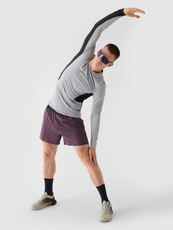 Longsleeve do biegania szybkoschnący męski 4F 4FWAW24TFLOM252-27S