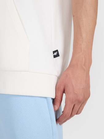 Bluza dresowa z krótkim rękawem bez kaptura męska 4F 4FRSS25TSWSM2114-11S