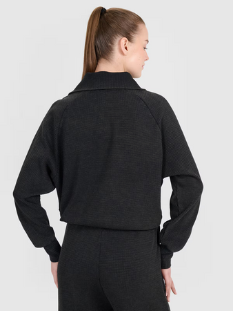 Bluza dresowa oversize nierozpinana bez kaptura damska 4F 4FRSS25TSWSF2150-20S