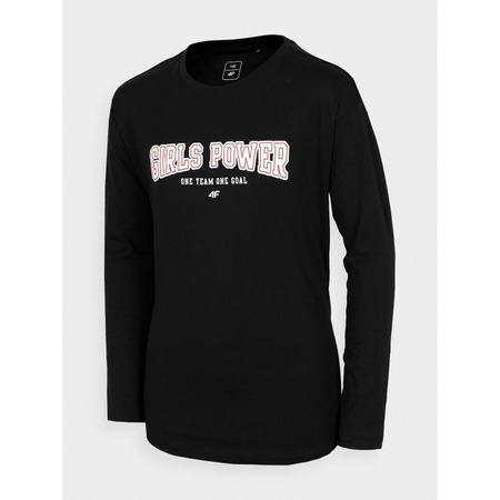 Longsleeve dziewczęcy 4F HJZ22-JTSDL002