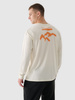 Longsleeve oversize z nadrukiem męski 4F 4FRAW24TLONM507-83S