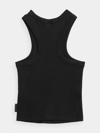 Crop top z prążkowanej dzianiny damski 4F