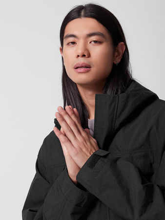 Parka przejściowa z kapturem męska Outhorn OTHWSS24TJACM205-20S