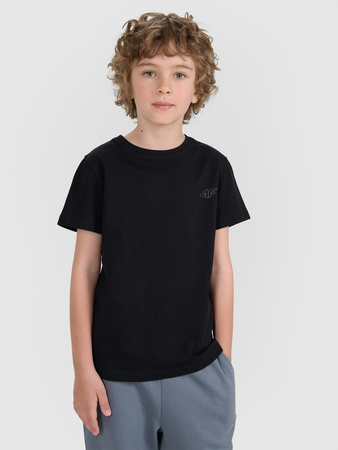 T-shirt regular gładki (ZESTAW 2 szt.) dziecięcy 4F 4FJRAW25TTSHU3157-93S