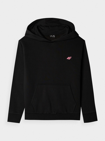 Bluza dresowa nierozpinana z kapturem dziewczęca 4F Junior 4FJWMM00TSWSF1316-20S