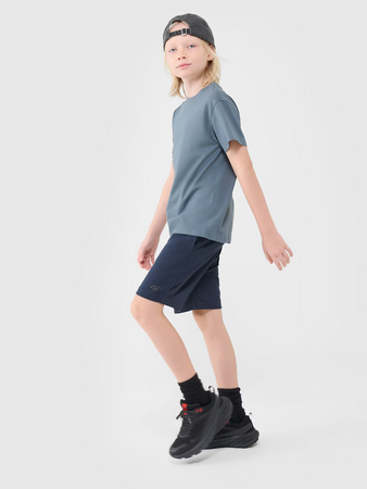 T-shirt oversize gładki chłopięcy 4F 4FJWSS25TTSHM2324-46S