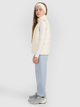 Bezrękawnik puchowy z wypełnieniem syntetycznym dziewczęcy 4F 4FJRAW25TVJAF323-11S