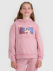 Bluza dresowa nierozpinana z kapturem dziewczęca  4F 4FJRAW25TSWSF2294-54S