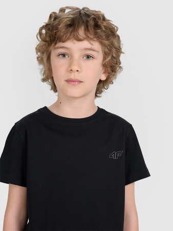 T-shirt regular gładki (ZESTAW 2 szt.) dziecięcy 4F 4FJRAW25TTSHU3157-93S