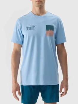 T-shirt z nadrukiem męski 4F