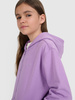 Bluza dresowa rozpinana z kapturem dziewczęca 4F 4FJRAW25TSWSF2466-51S