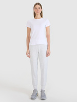 T-shirt slim z nadrukiem damski 4F 4FWMM00TTSHF2674-10S