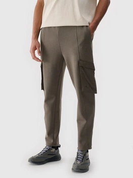 Spodnie męskie casual cargo 4F 4FWSS25TTROM0990-80S