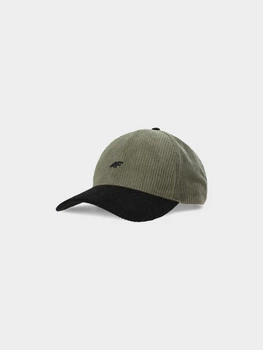 Czapka z daszkiem sztruksowa strapback uniseks 4F 4FWAW24ACABU313-91S