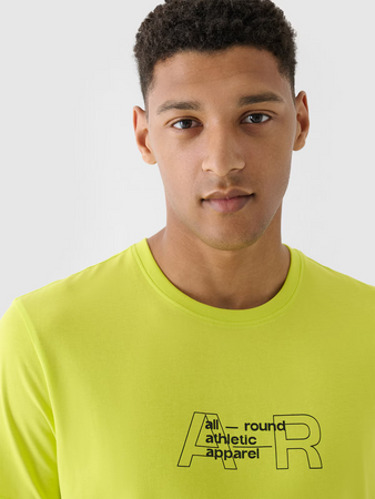 T-shirt regular z nadrukiem męski 4F 4FRAW24TTSHM2299-45S