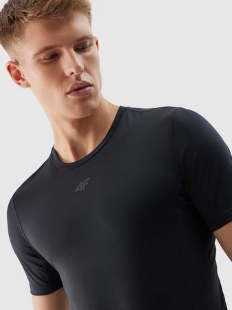 Koszulka treningowa slim z materiałów z recyklingu męska 4F 4FWSS24TFTSM600-20S