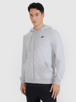 Bluza męska z kapturem rozpinana 4F 4FWMM00TSWSM1768-27M