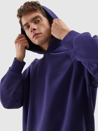 Bluza dresowa nierozpinana z kapturem uniseks 4F 4FWAW24TSWSU1314-30S