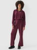 Bluza dresowa z weluru nierozpinana bez kaptura damska 4F 4FRAW24TSWSF2054-60S