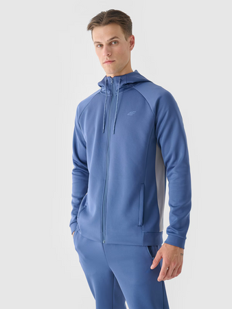 Bluza treningowa rozpinana z kapturem męska 4F 4FWAW24TFSWM405-32S