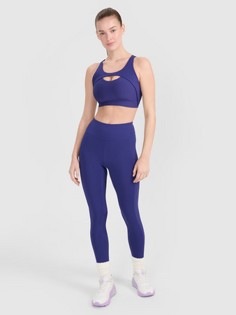 Biustonosz treningowy ze średnim wsparciem damski 4F 4FWSS25USBAF150-30S