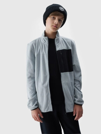 Polar regular ze stójką chłopięcy - szary 4F Junior