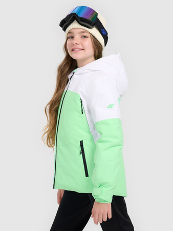 Kurtka narciarska membrana 8000 dziewczęca 4F 4FJRAW25TTJAF1037-42N