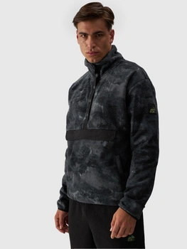 Polar ze stójką oversize męski 4F 4FWAW24TFLEM299-90A