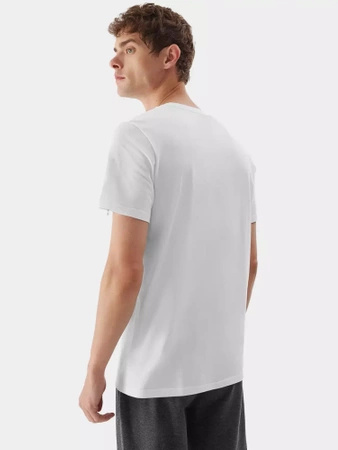 T-shirt regular z nadrukiem męski 4F
