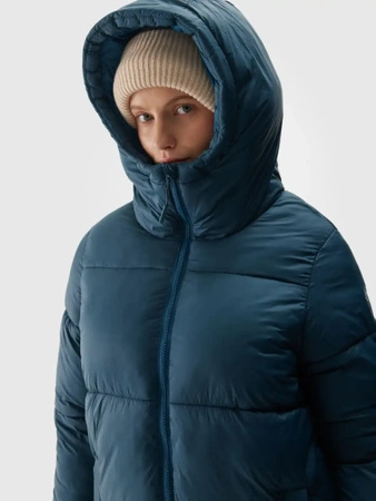 Płaszcz damski zimowy puchowy długi parka 4F 4FWAW24TDJAF475-46S