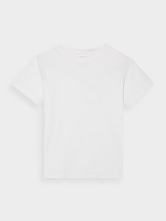 T-shirt gładki dziewczęcy 4F 4FJWMM00TTSHF2332-10S