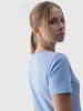 T-shirt slim gładki damski 4F