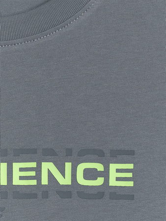 T-shirt oversize z nadrukiem chłopięcy 4F 4FJRAW25TTSHM3166-46S