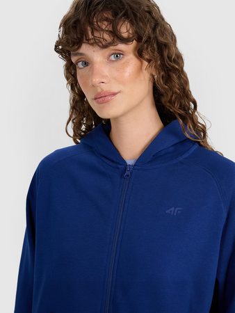 Bluza dresowa rozpinana z kapturem damska 4F 4FWMM00TSWSF1763-031S